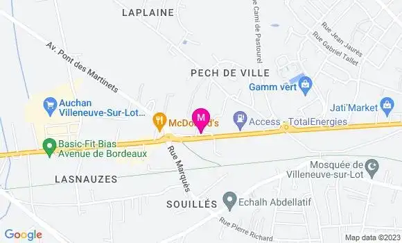 Localisation Restaurant  Le Palais de Bias