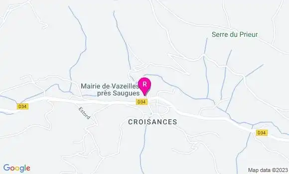 Localisation Auberge de Thoras