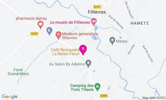 Localisation Restaurant  Le Relais Fleuri