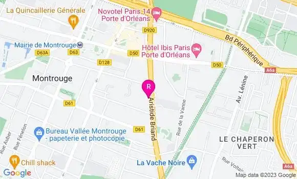 Localisation Crêperie La Cour Pavée