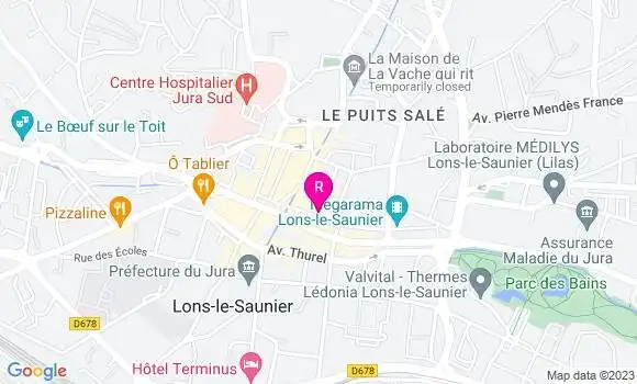 Localisation Crêperie des Délices