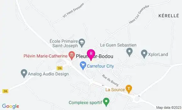 Localisation Pizzeria Les Agapes