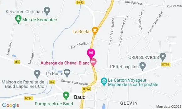 Localisation Crêperie Au Bon Vieux Temps