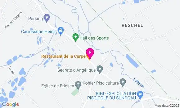 Localisation Restaurant de la Carpe