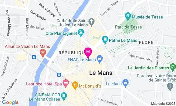Localisation Crêperie Les Ducs