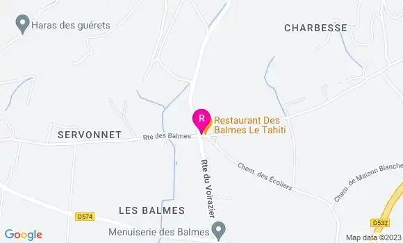 Localisation Restaurant  Le Tahiti