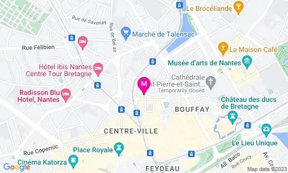 Localisation Restaurant  Mademoiselle B