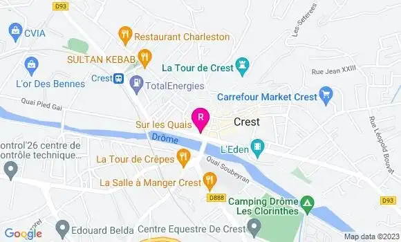 Localisation Restaurant  Sur les Quais