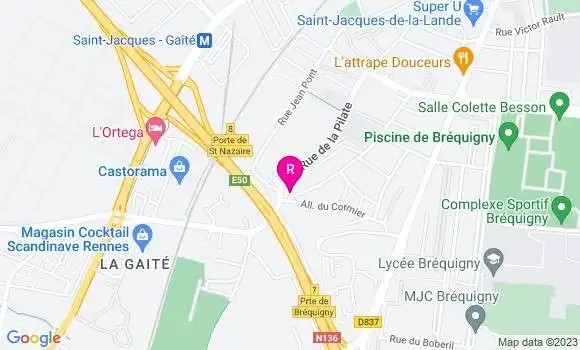 Localisation Restaurant  Le P