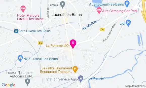 Localisation Restaurant Bar La Pomme d
