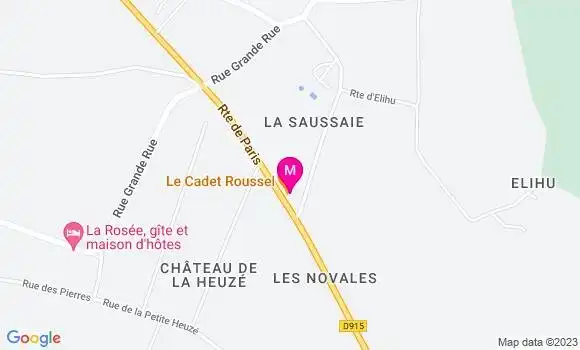 Localisation Restaurant  Le Cadet Roussel