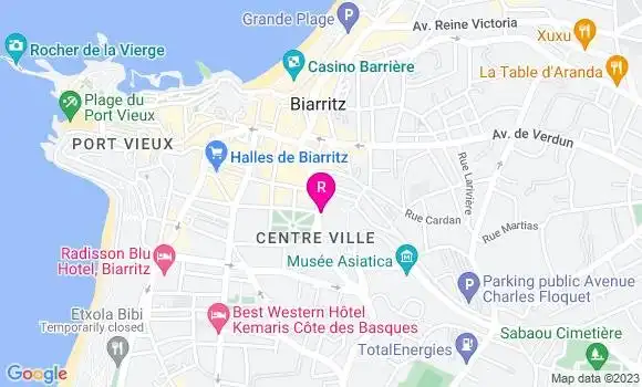 Localisation Restaurant Bar La Vie en Rose