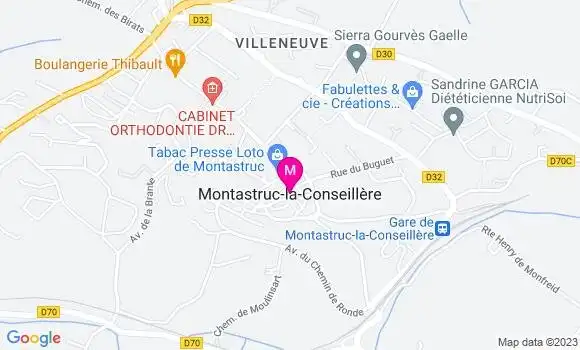 Localisation Bar Restaurant de la Baise