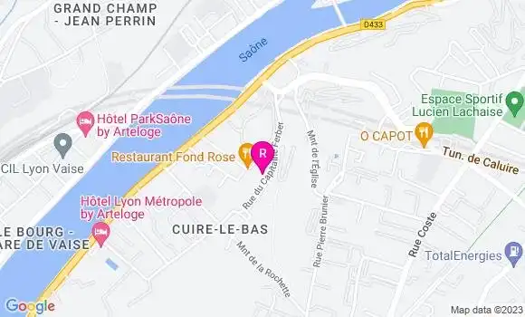 Localisation Restaurant  Fond Rose