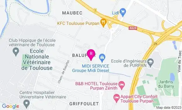 Localisation Restaurant  Chez Mika