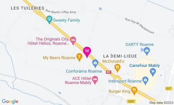 Localisation Restaurant  La Pataterie