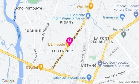 Localisation Restaurant  L