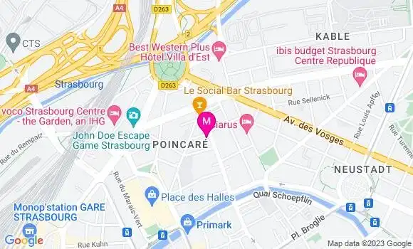 Localisation Restaurant  Faubourg 53
