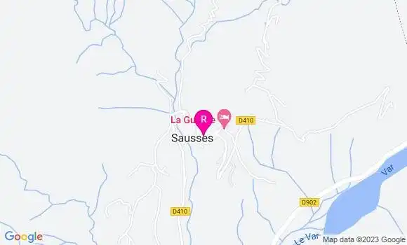 Localisation Restaurant  La Guerite