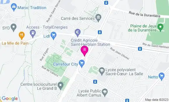 Localisation Restaurant  Bellevue d