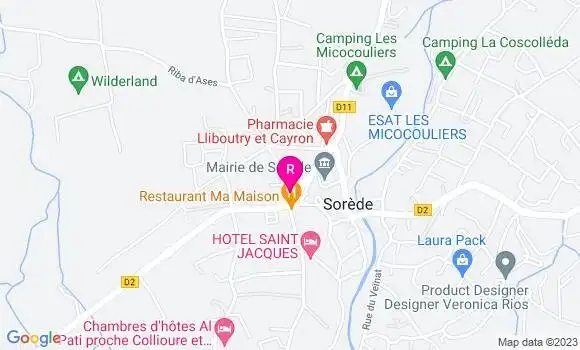 Localisation Brasserie des Alberes
