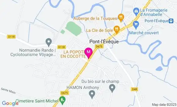 Localisation Restaurant  Le Vaucelles