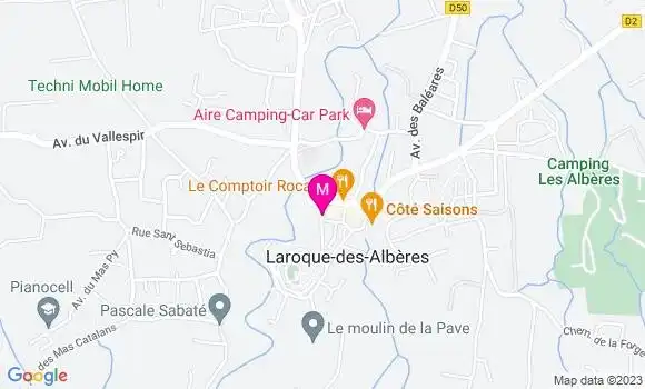 Localisation Restaurant Bar Cave le Carignan