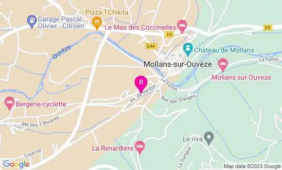 Localisation Pizzeria Les Tilleuls des Dauphins
