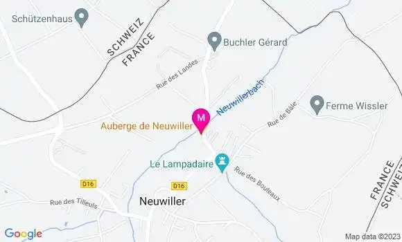 Localisation Auberge de Neuwiller