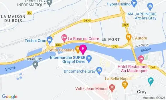 Localisation Restaurant  La Petite Fontaine