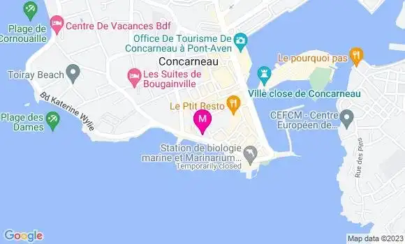 Localisation Crêperie Coté Mer