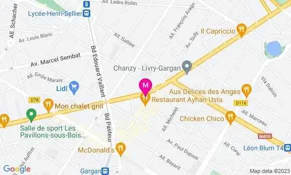 Localisation Restaurant Japonais Hiro and Co