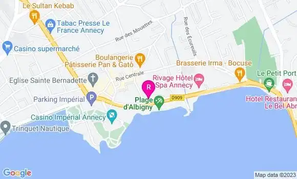 Localisation Restaurant  La Maison du Lac