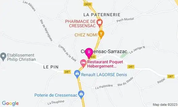 Localisation Restaurant  L