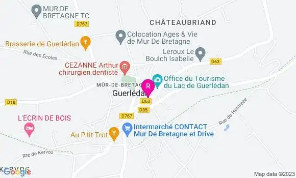 Localisation Restaurant  Les Blés d