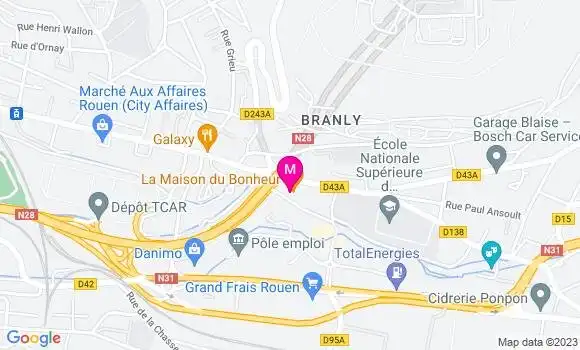 Localisation Restaurant  La Maison du Bonheur