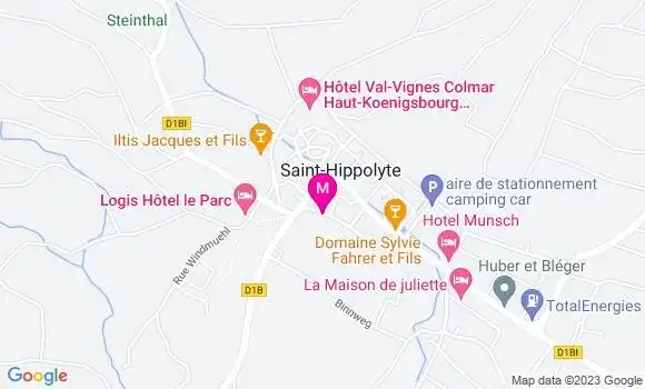 Localisation Restaurant  La Bacchante
