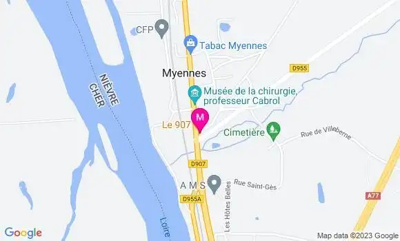 Localisation Restaurant  Le 907