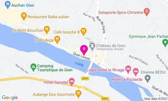 Localisation Restaurant  L