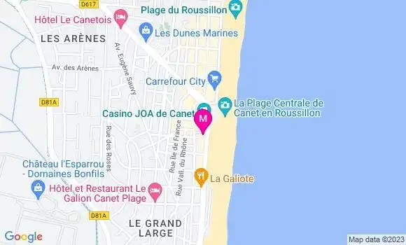 Localisation Restaurant  Le Miramar