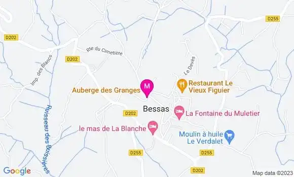 Localisation Auberge des Granges