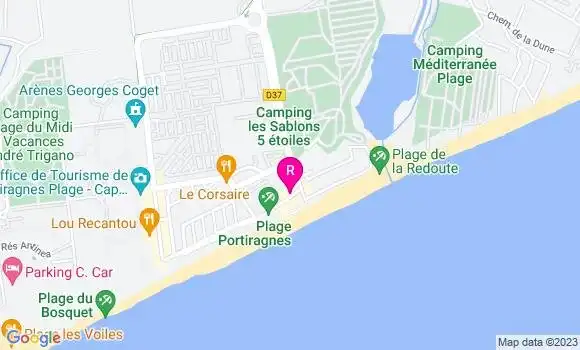 Localisation Restaurant  La 7ème Vague