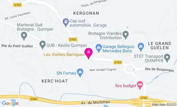 Localisation Restaurant  Les Vieilles Barriques