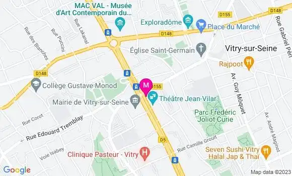 Localisation Brasserie Le Théâtre