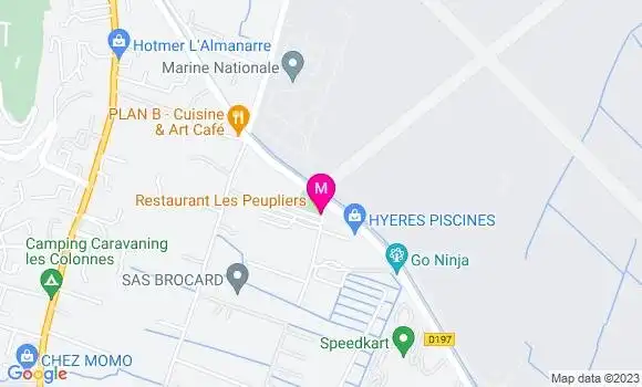 Localisation Restaurant  Les Peupliers