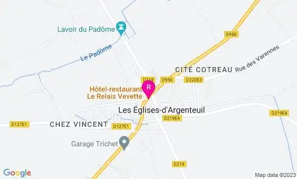 Localisation Restaurant  Le Relais Vevette