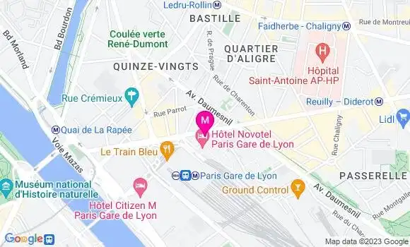 Localisation Restaurant  La Terrasse de Lyon