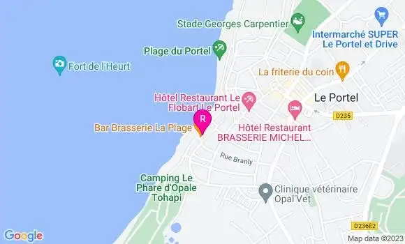 Localisation Restaurant  La Plage