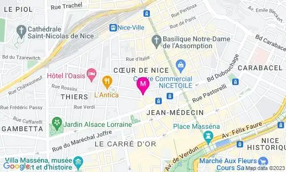 Localisation Restaurant  Le Vingt4