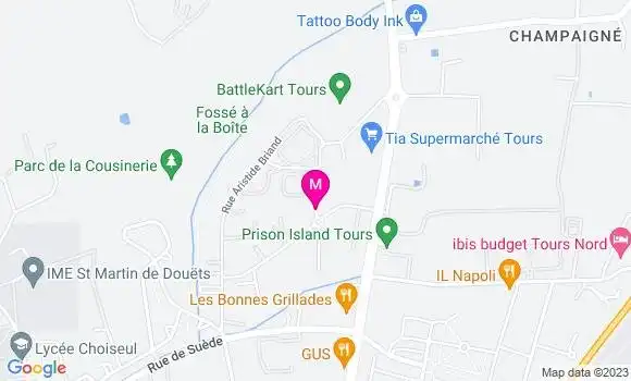Localisation Restaurant  Skybowl
